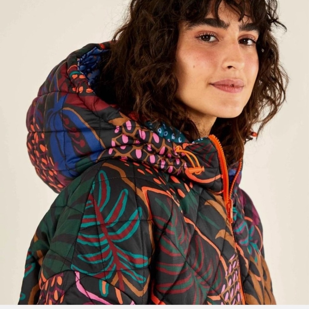 Farm Rio Reversible Long Puffer NWT